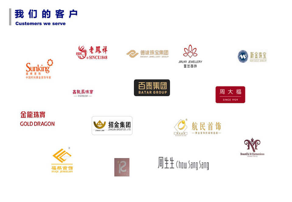 周大福老凤祥周生生招金百泰珠宝公司